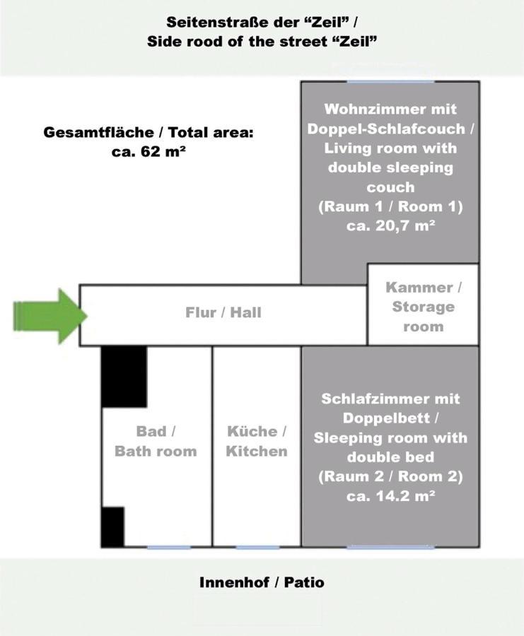 פרנקפורט Apartment Im Zentrum מראה חיצוני תמונה